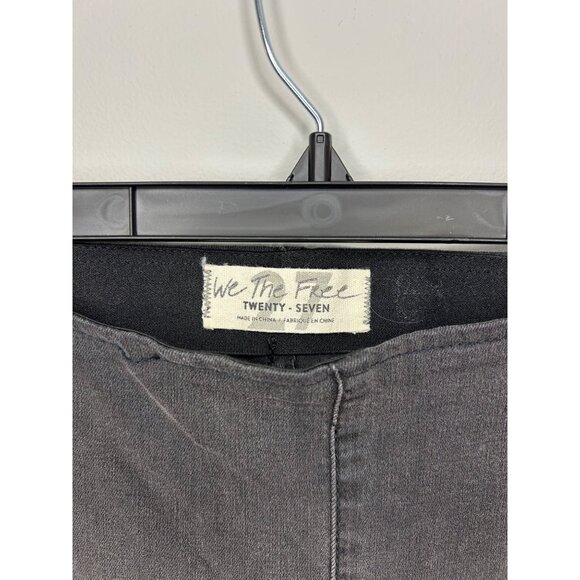 Free People Flared faded Bell Bottom Pull on elastic waste Jeans, Women's Sz 27 - Picture 3 of 8